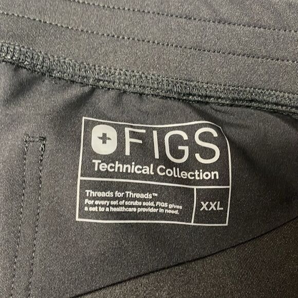 FIGS Technical Collection Womens Livingston Scrub Pant XXL Black Uniform Work - Picture 9 of 12